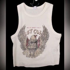 Ribbed, cropped tank NWT from Garage